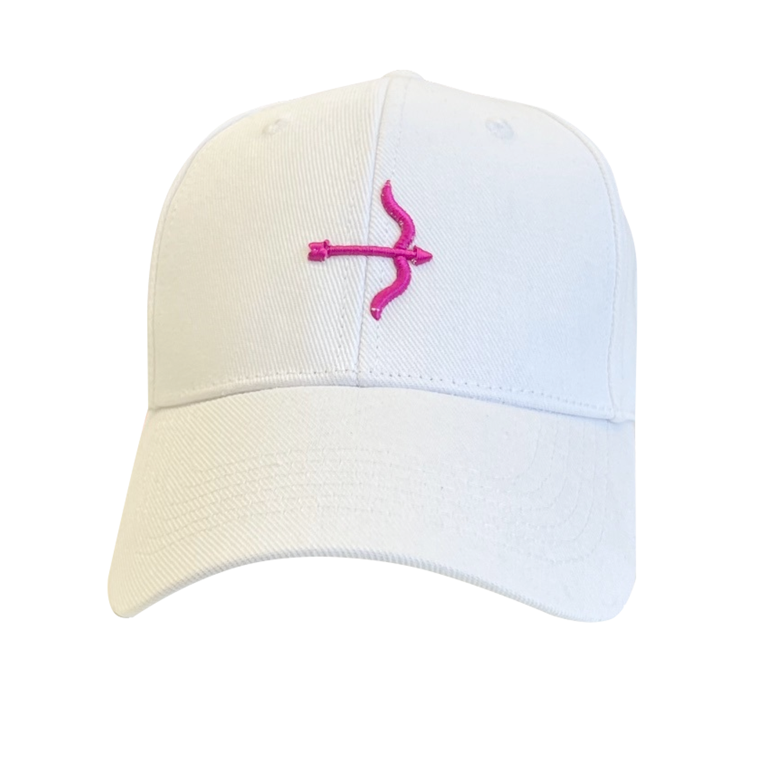 Cap White-Pink Logo | Cap