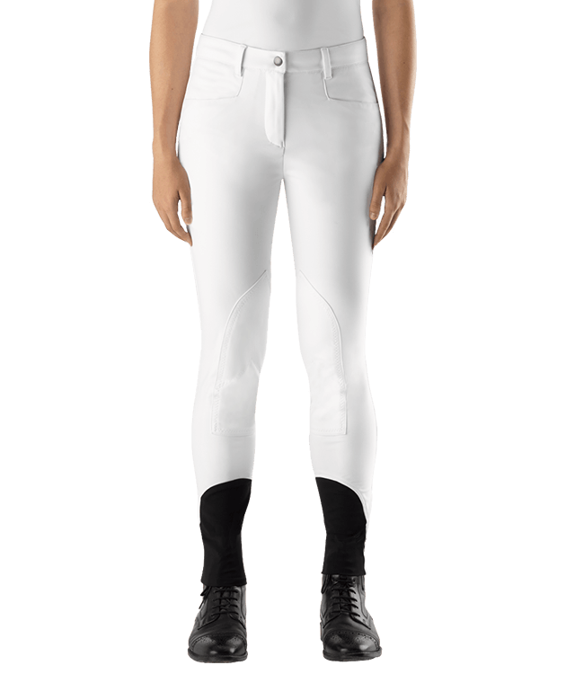 Mädchen Reithose 5-Layer "Hope Patch" White  White 152