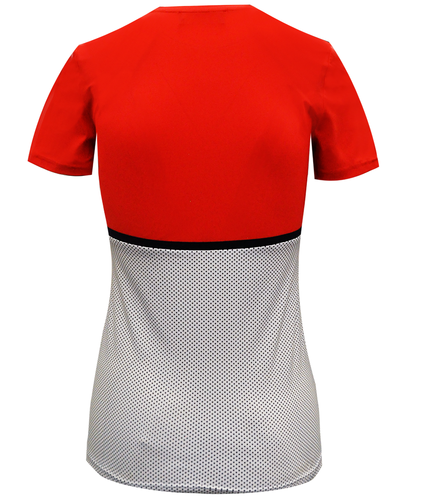 Trainingsshirt "Thea Summer Dots"  Chilly-Red XL/42